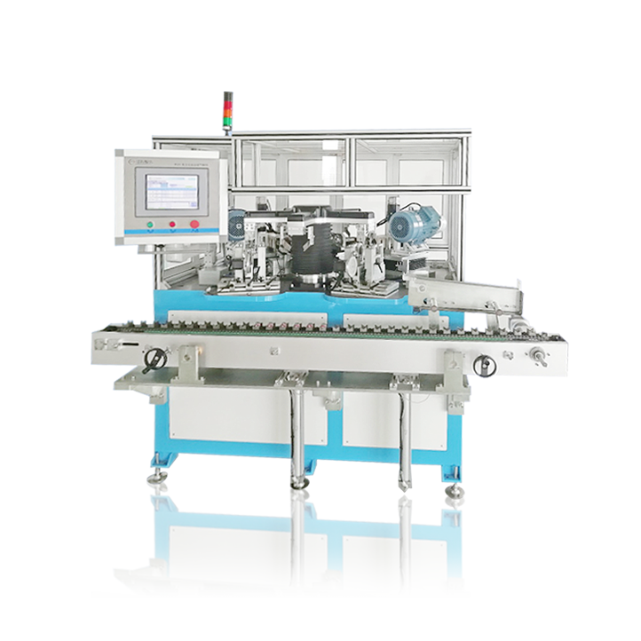 How can an automatic positioning balance machine correct dynamic balance?